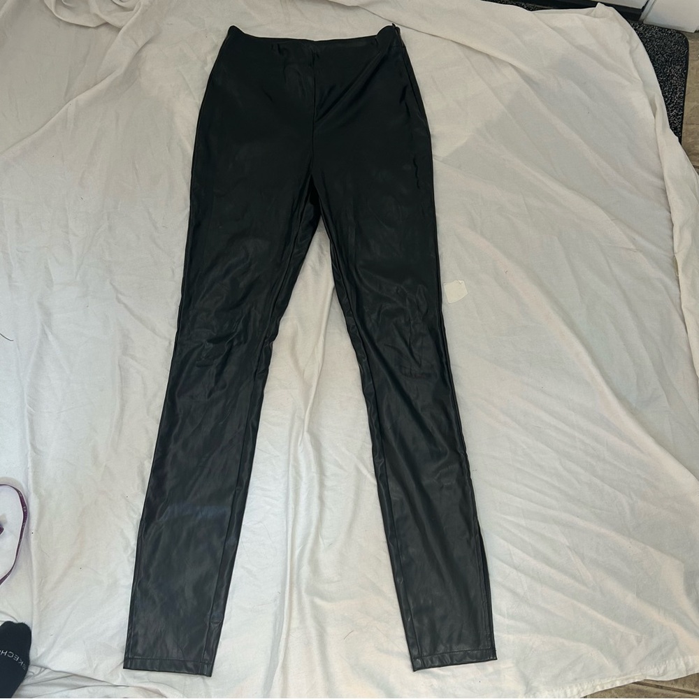 SBetro Faux Leather Pants
